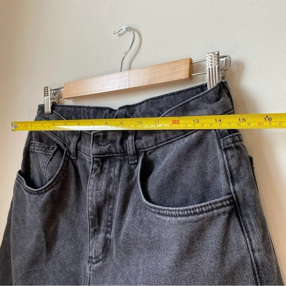 RV Reclaimed vintage high rise straight leg Women's Black Jeans 28 - Picture 8 of 11